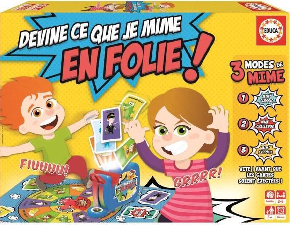 EDUCA Devine Ce Que Je Mime En Folie - Jeux De Société