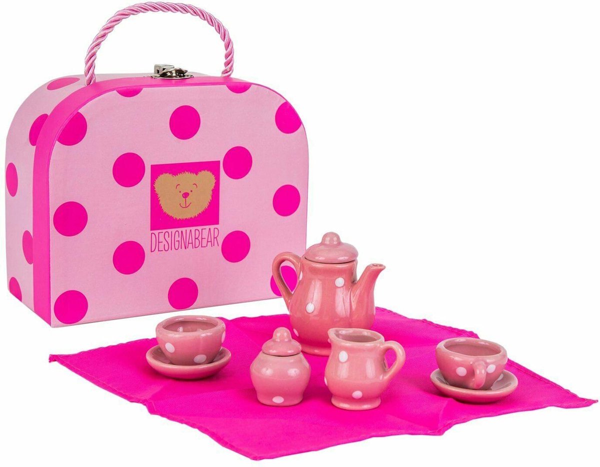 Chad Valley Designabear porselein thee of koffieset