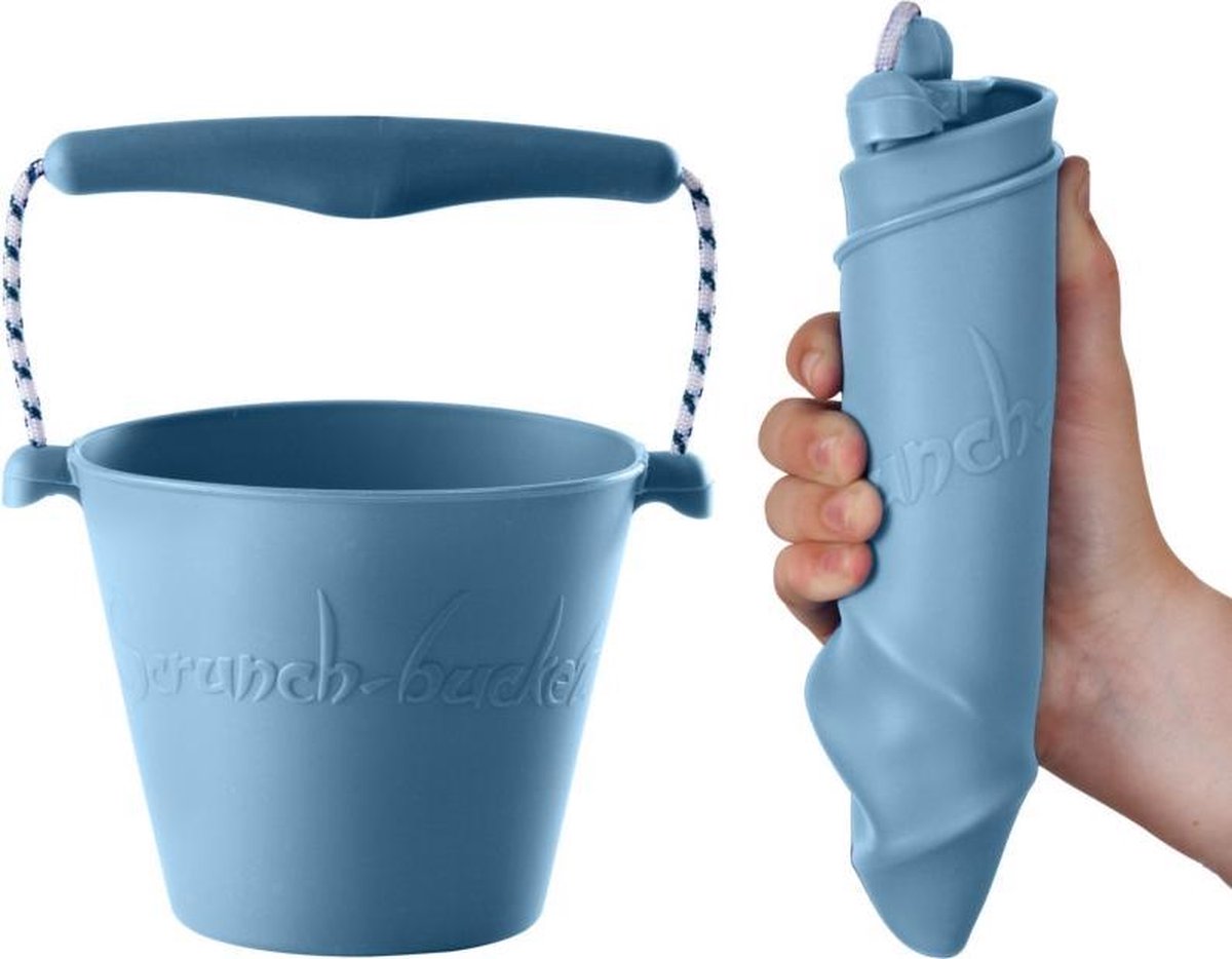 Scrunch: EMMER eendenei blauw diam.15cm