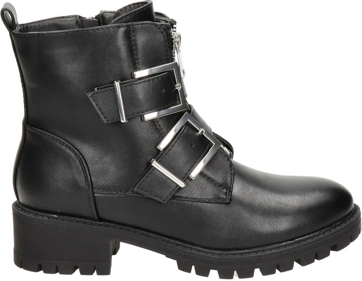 Dolcis dames bikerboot - Zwart - Maat 41