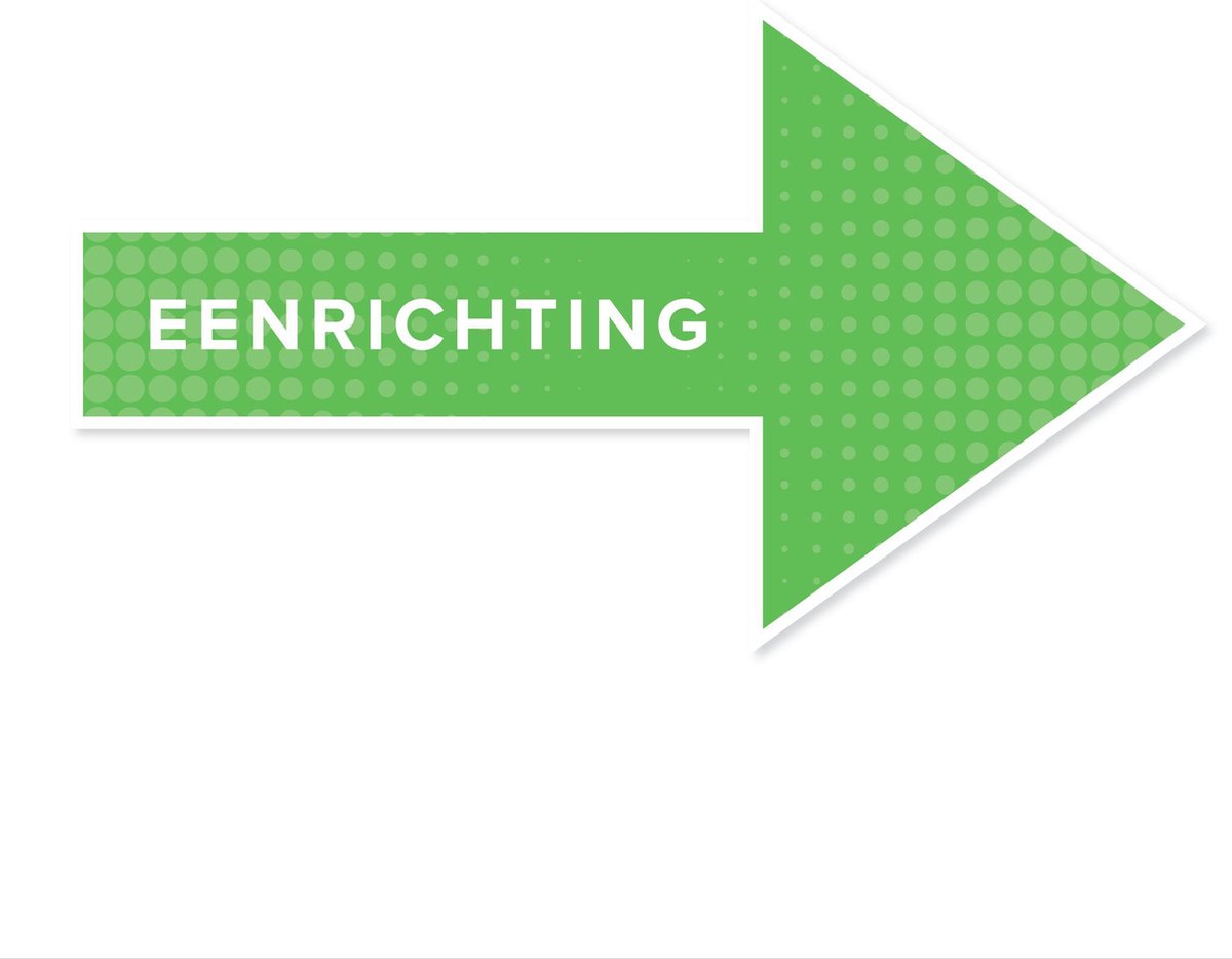 Vloerpijl Eenrichting - Routing - Anti-Slip (30 cm x 20 cm) - Corona/COVID-19
