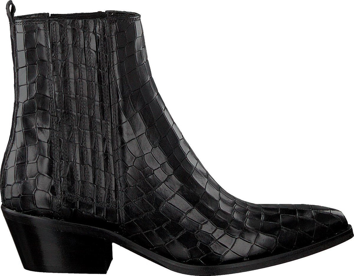 Notre-V 05a-201 Enkellaarsjes - Enkelboots - Dames - Zwart - Maat 40