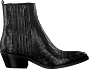 Notre-V 05a-201 Enkellaarsjes - Enkelboots - Dames - Zwart - Maat 40
