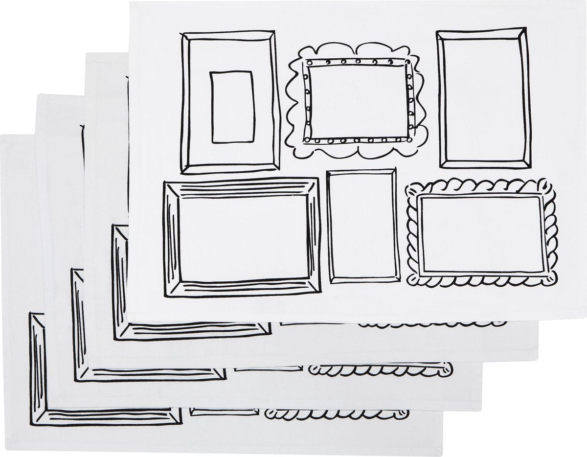 Eat Sleep Doodle Placemat Frame