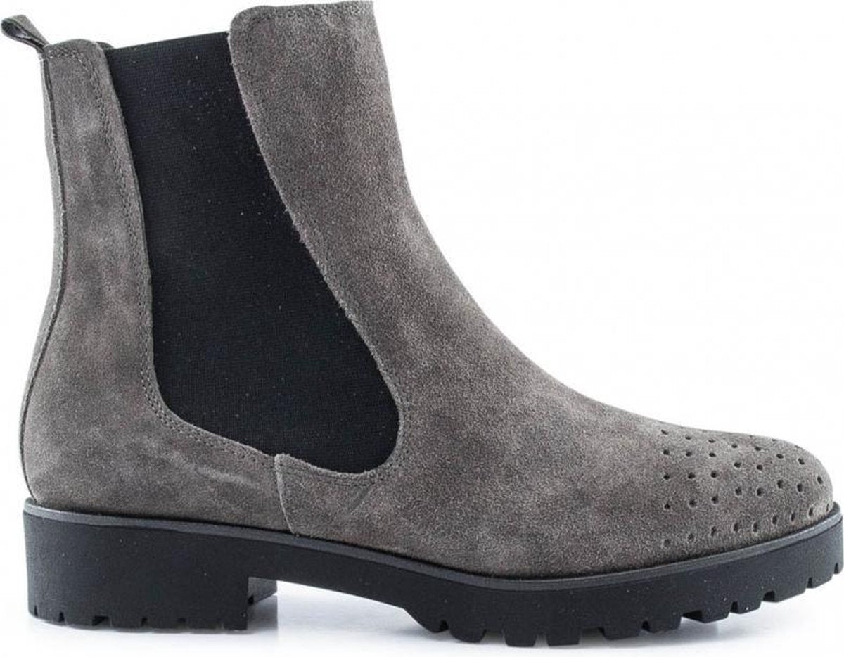 Van Dalen  - Chelsea Enkellaars Suede - Womens - Grey - 41