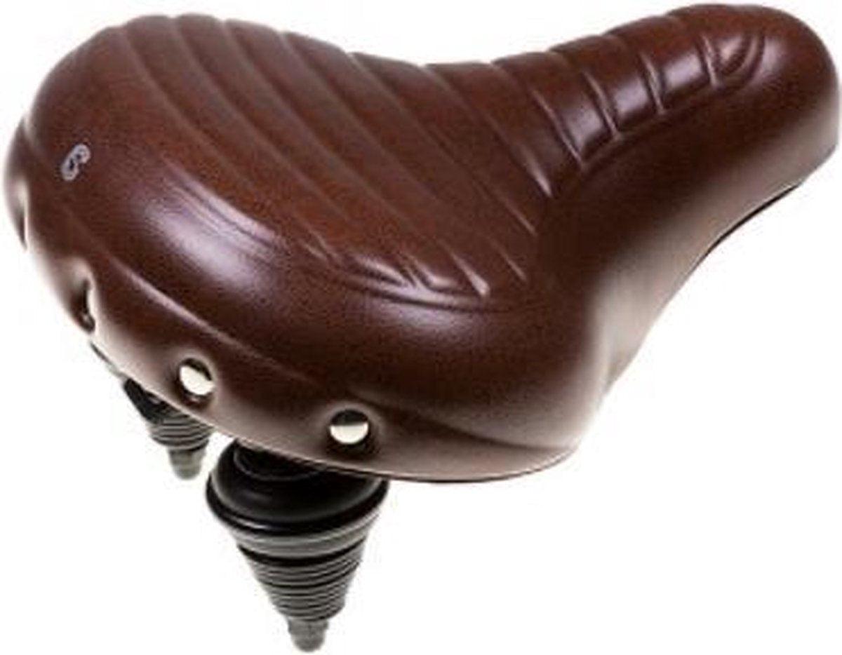 Selle Wave Drifter Fietszadel - Universeel - Geribbeld Bruin