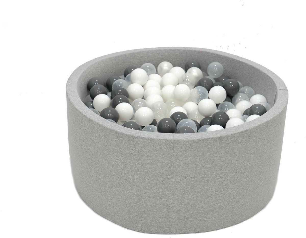 Ballenbak Grijs 90x40 met 250 ballen Grijs