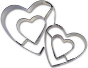 Uitsteker RVS - dubbel hart / hartjes - 7.5cm - St�dter