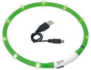 LED Lichtgevende halsband - USB oplaadbare Honden / katten halsband | Groen 20 - 70 CM