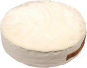 Duvo+ Polycotton poef siesta meringue Wit 50x12cm
