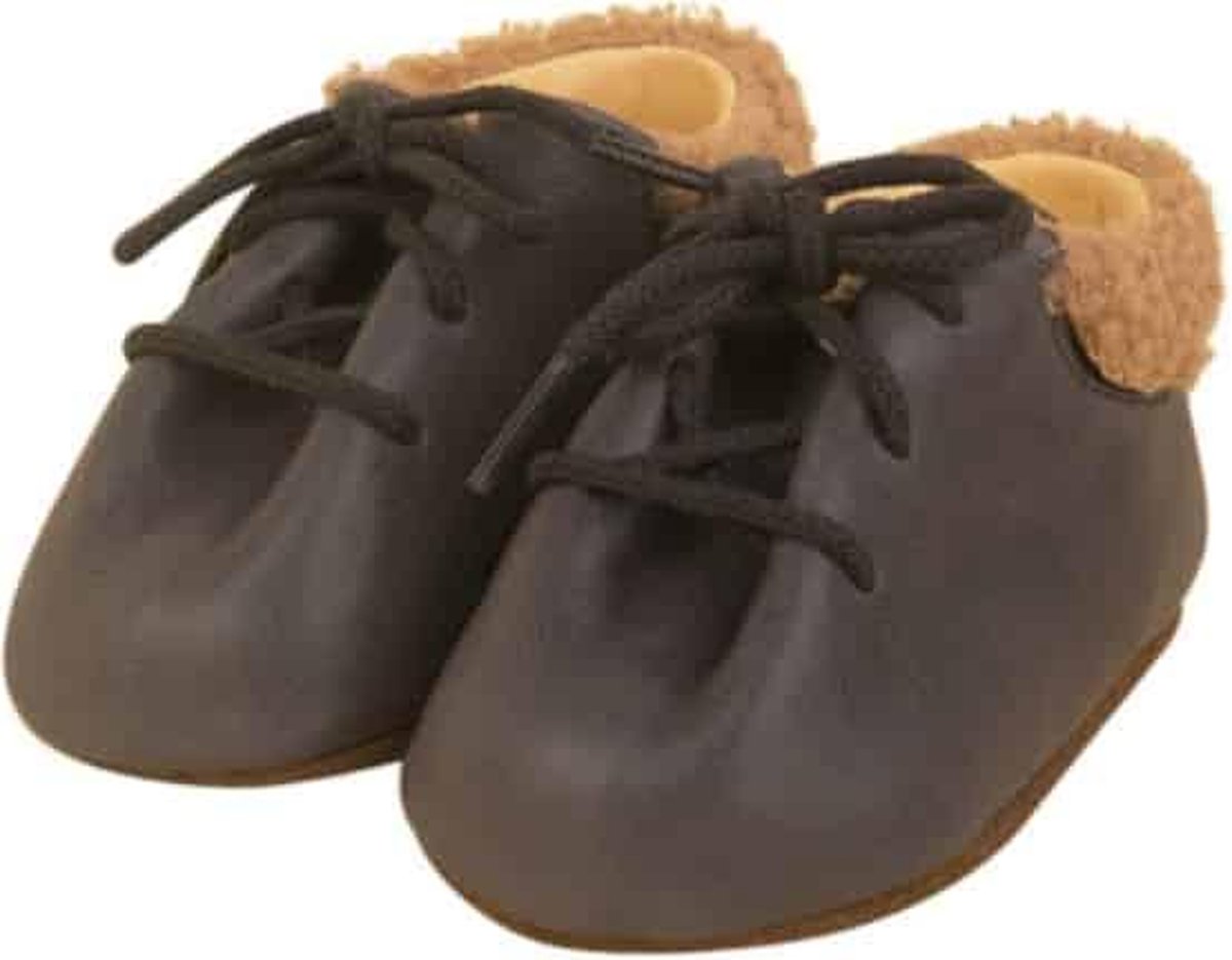 Dulis babyslofjes lace-up booties grey