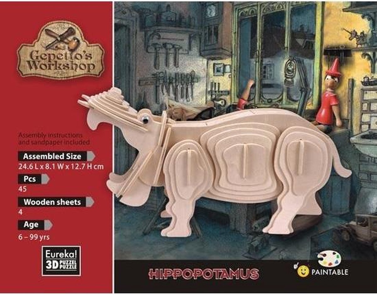 Gepetto's Workshop Hippopotamus