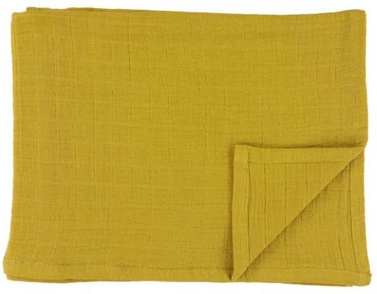 Les rêves d'anais set 3 hydrofiele doeken Bliss Mustard