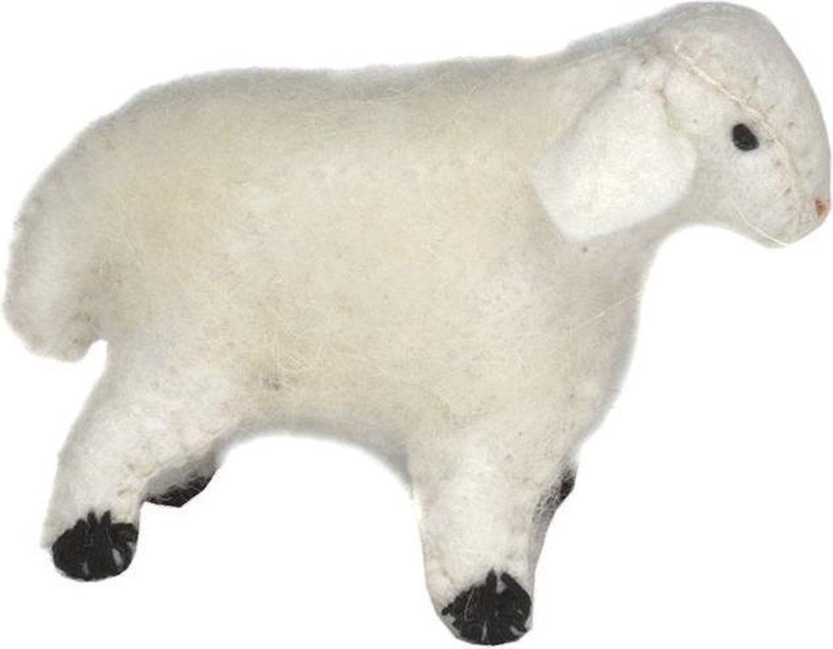 Glückskäfer Viltdier Schaap Wit 8 Cm