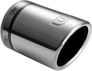 Ulter Sport Uitlaatsierstuk - Rond Ø90mm Schuin - Lengte 120mm - Montage 65-80mm - RVS