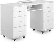 physa Manicurestation - stofafscheider - 6 lades - wieltjes - MDF