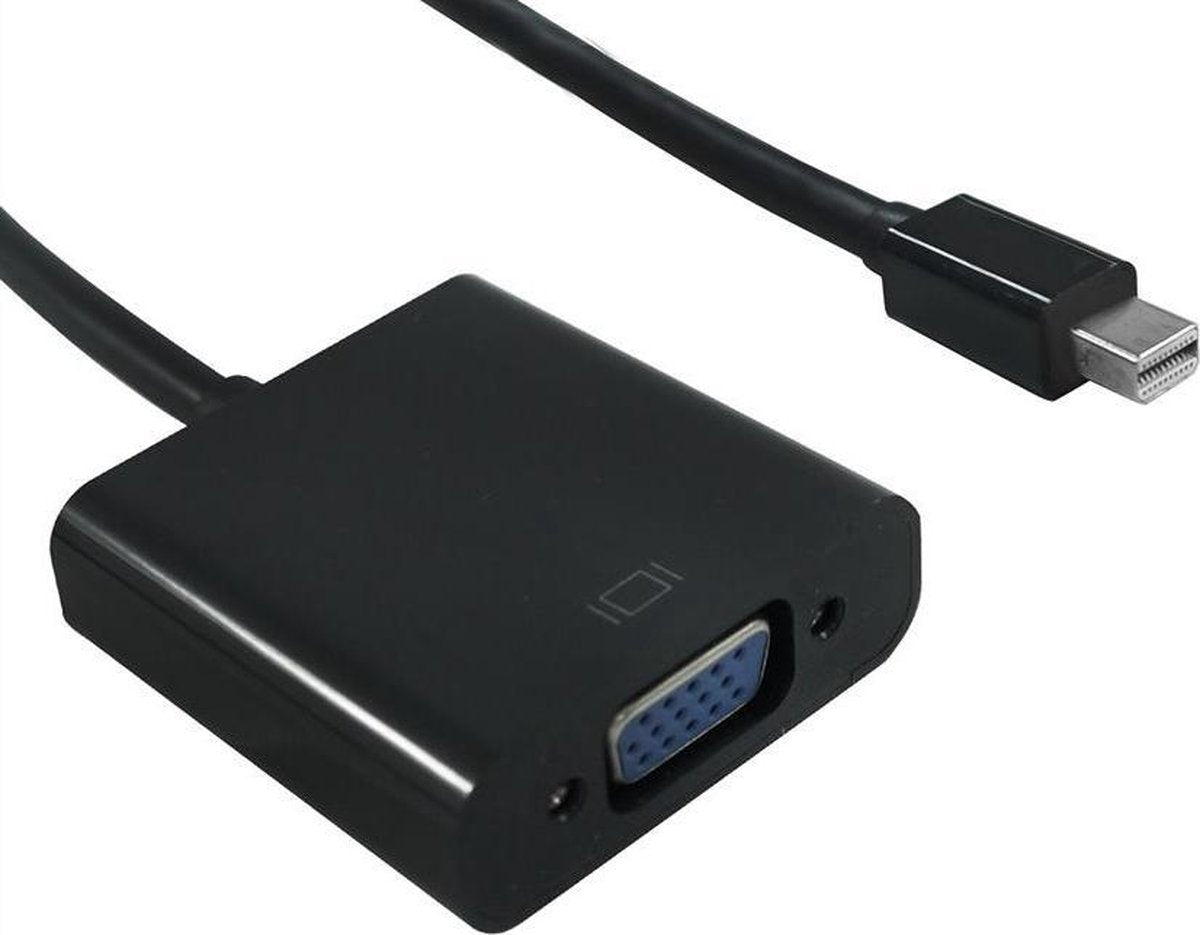 Standard Mini DisplayPort 1.1 naar VGA adapter / zwart - 0