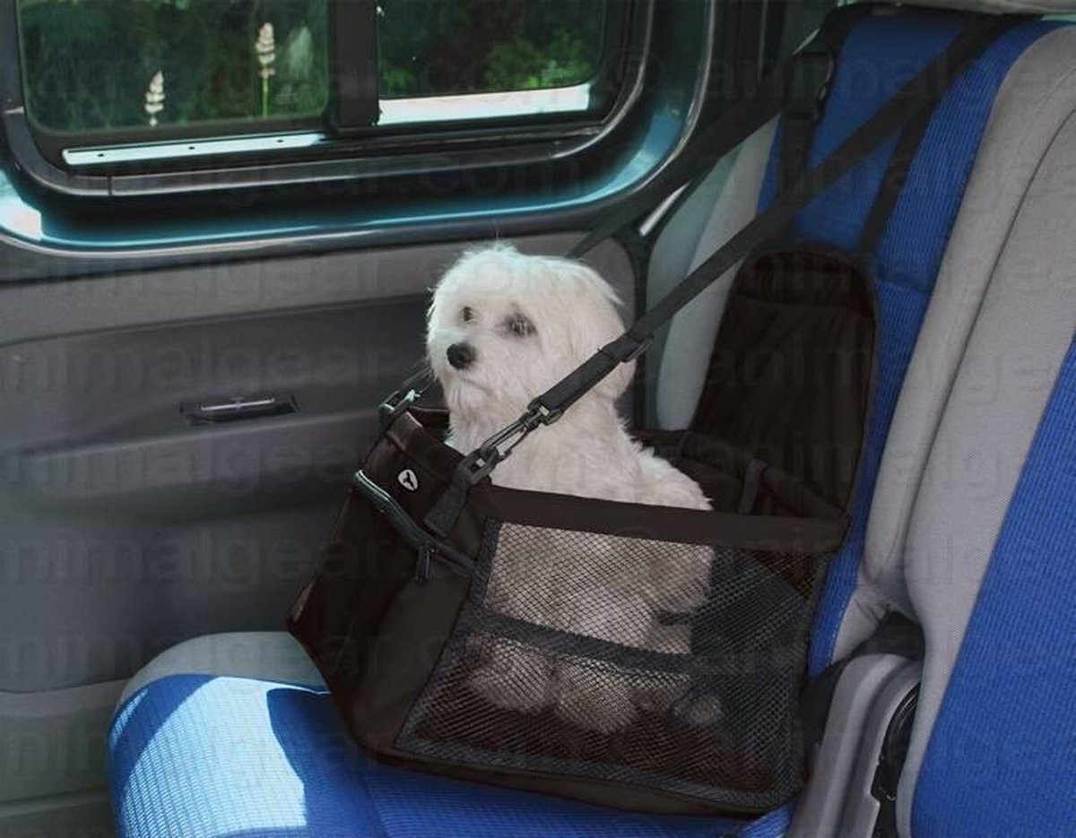 Doxtasy Honden autozitje voor kleine honden - zwart