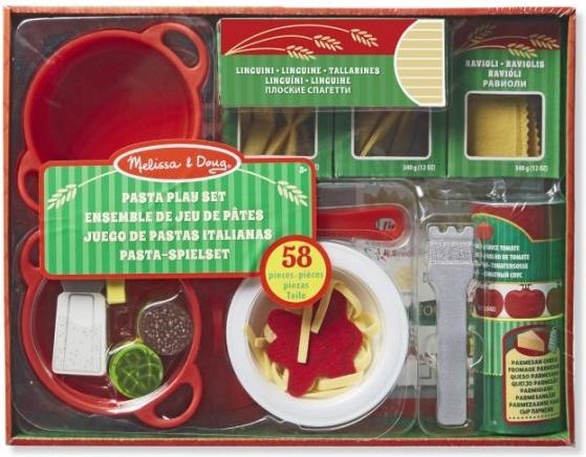 Melissa & Doug 58-delige pasta speelset