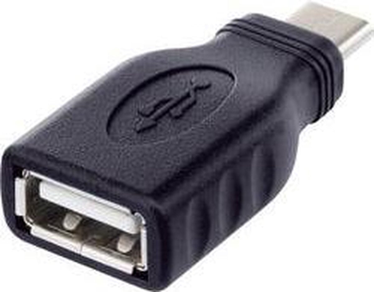 Renkforce USB 2.0 Adapter [1x USB-C stekker - 1x USB 2.0 bus A] rf-usba-10 Met OTG-functie