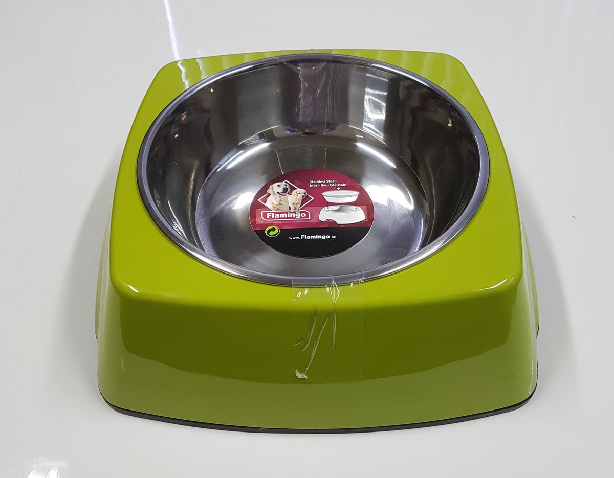 Voerbak Royal Vierkant Groen 22 cm