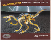 3D puzzel bouwpakket Dino Velociraptor + Stegosaurus in kleur