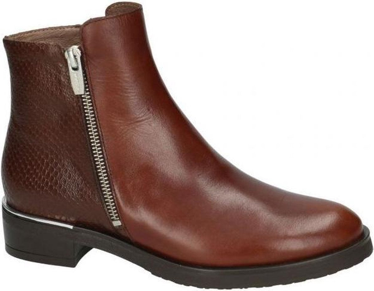 Wonders -Dames -  cognac/caramel - enkellaarzen - maat 42