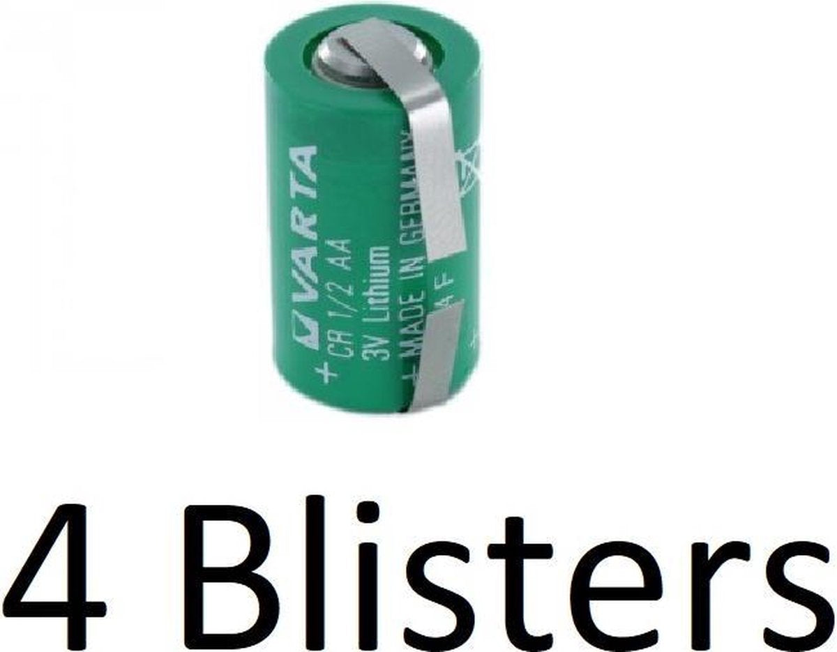 4 Stuk (4 Blister a 1 st) Varta lithium 1/2 AA 3v U-tag