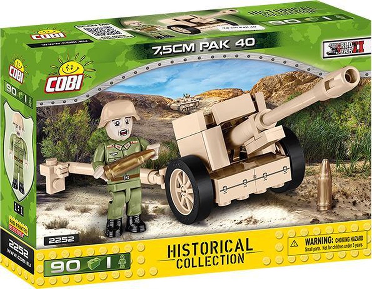COBI WW2 PAK 40 kanon - Constructiespeelgoed - Modelbouw - Duitse tankafweer