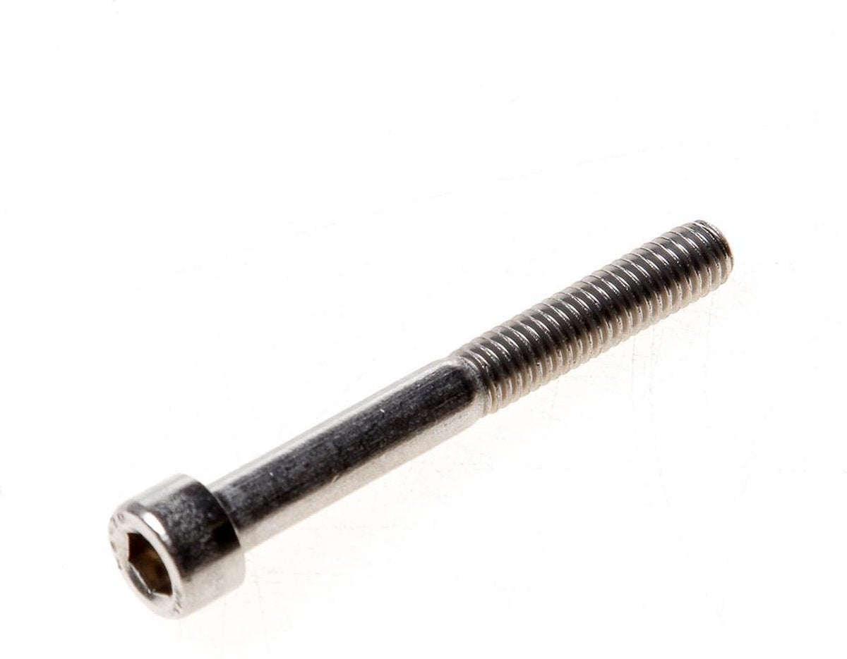 Binnenzeskantbout cilinderkop RVS A2 m6 x 40mm (Prijs per 100 stuks)