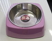 Voerbak Royal Vierkant Roze 14 cm