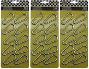 3x Karabijnhaken klein 10 stuks - carabiners / festonhaak