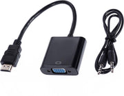 XIB HDMI naar VGA incl. 3.5mm jackplug 1080p / HDMI to VGA incl. 3.5mm jack - Zwart