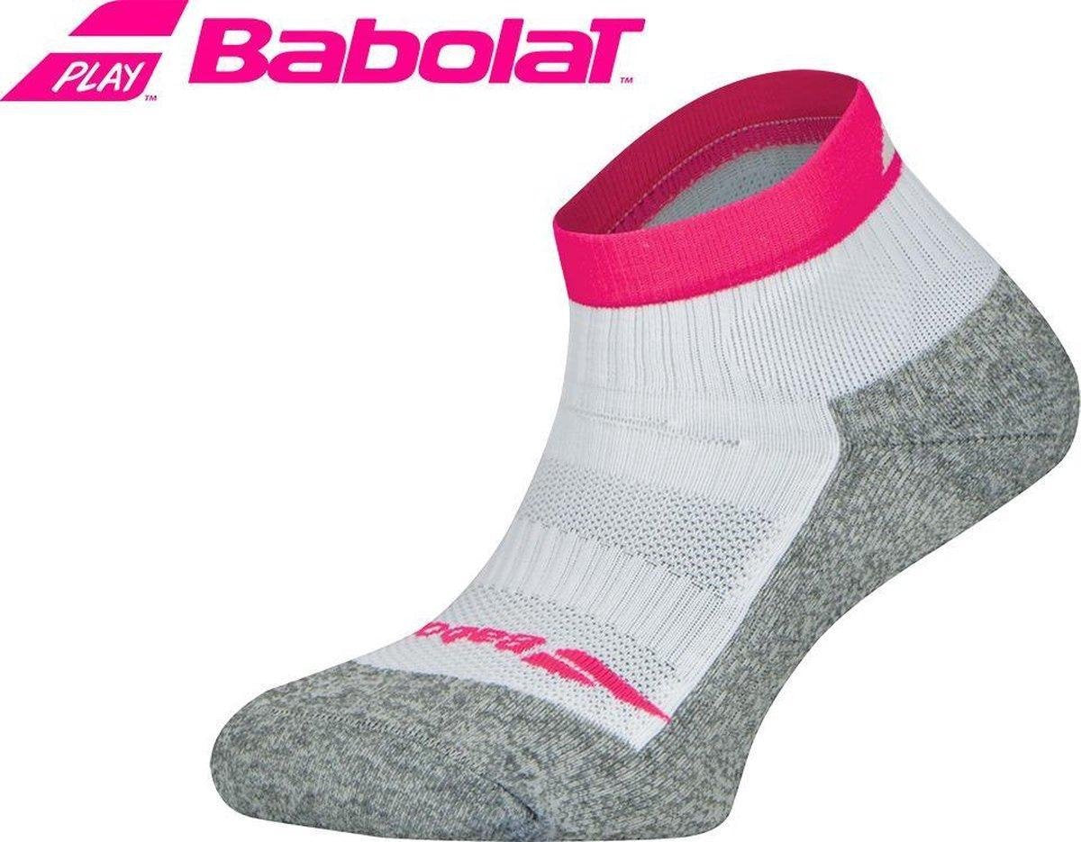 Babolat Pro 360 women sokken (35 t/m 38) - wit/grijs/roze