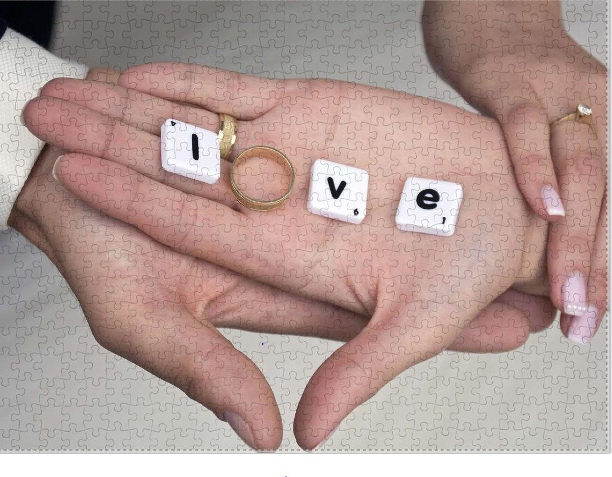 Trouwring puzzel 500 stukjes