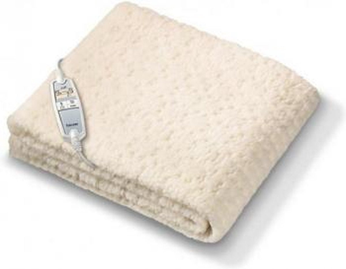 Beurer UB83 Teddy-Pluche Elektrische Onderdeken 150x80 cm 75W Beige