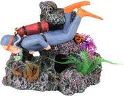 Aquarium Marina duiker - Grijs - 15 x 10 x 13 cm