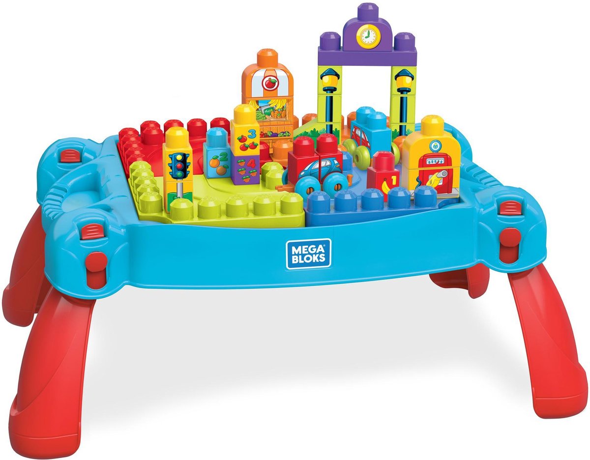Mega Bloks Bouw en Leer Speeltafel Blauw