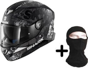 Shark Skwal 2 2019 Nuk'Hem KAW Zwart Antraciet Wit Integraalhelm - Motorhelm -  Maat L