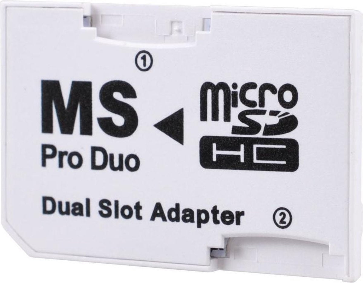 TCG | Micro SD naar Memory Stick Pro Duo geheugenkaart adapter voor o.a. PSP