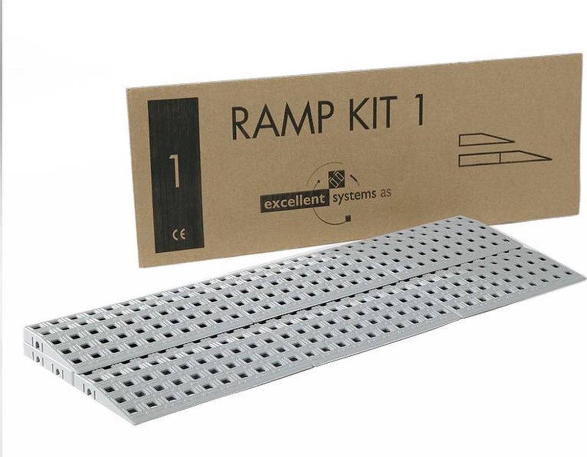 Drempelhulp - oprijsysteem kunststof KIT 1 - tot 4 cm hoogte