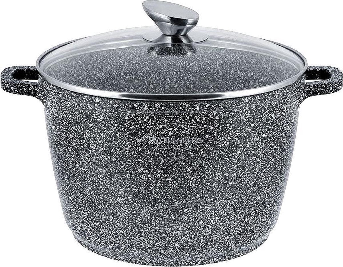 Edënbërg Stonetec Line - Luxe Aluminium Kookpan met Deksel - Ø 28 cm