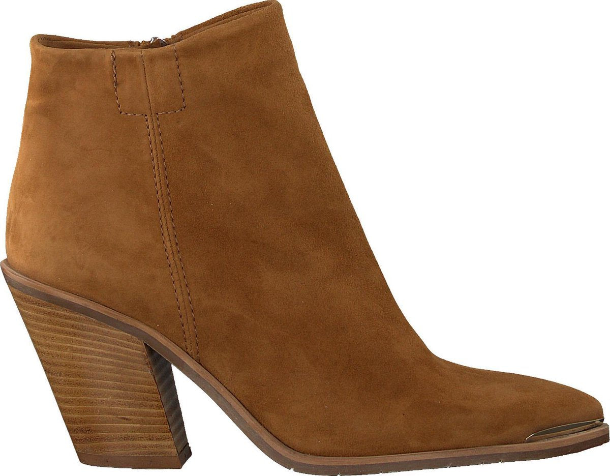 Notre-V Ai42a Enkellaarsjes - Enkelboots - Dames - Cognac - Maat 40