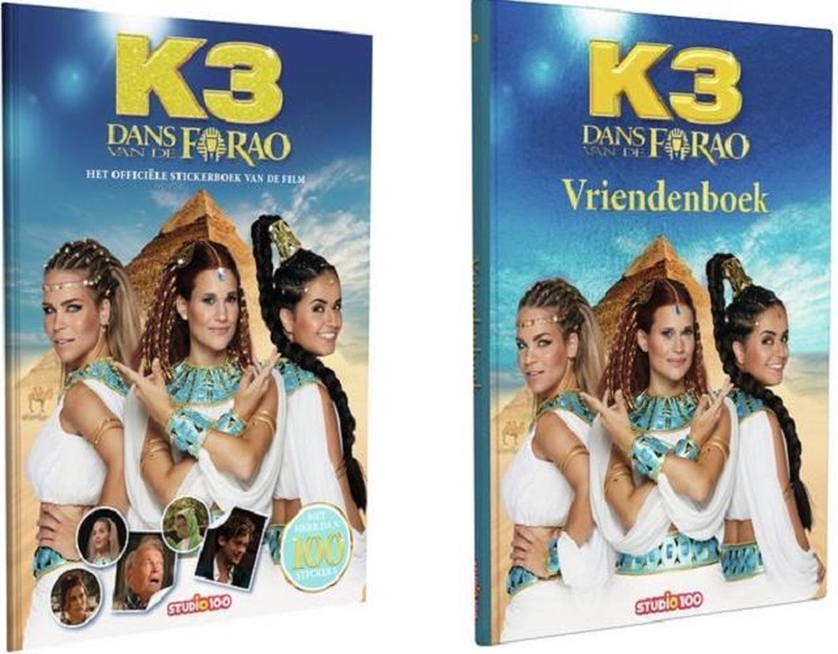 K3 Vriendenboek + Stickerboek Dans van de Farao