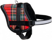 Teeny weeny mini rood geruit hondentuig 26-35cm