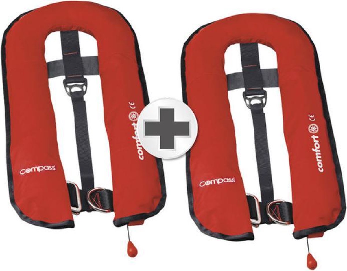 Reddingsvest Compass Comfort ISO 150 N set van 2