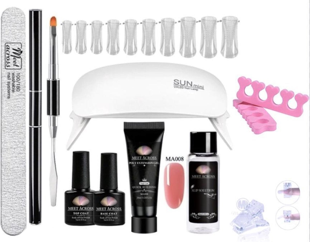 Auxi® Polygel set - gellak set - Incl. UV lamp