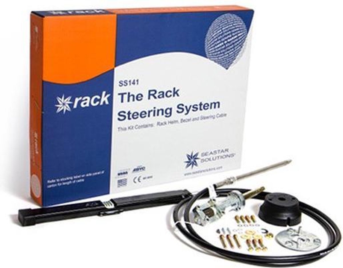SeaStar Safe-T II (no-feedback) 3.2 rotary stuursysteem met kabel 20' (6.10m)