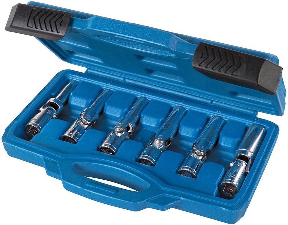 Silverline 6-delige gloeibougie doppenset 3/8" / 8-16 mm