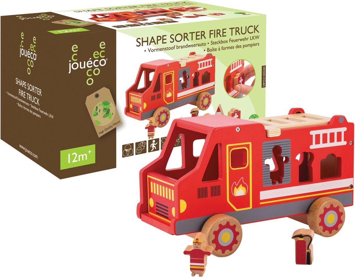 Joueco - Vormenstoof brandweerauto